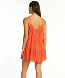 Sea Level Sunset Short Sundress - Flame