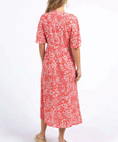 Foxwood Ankara Dress - Red