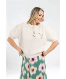 Mi Moso Bow Knit Top