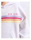Eve Girl Retro Hoodie - Grey Marle