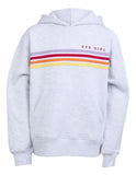 Eve Girl Retro Hoodie - Grey Marle