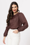 Seeking Lola Milly Top - Chocolate