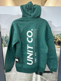 Unit Mens Fleece - Hoodie - Cortex - Forest Green