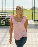 Homelee Andi Top - Pink Blooms