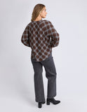 Foxwood Edison Check Top - Chocolate Check
