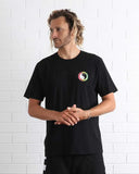 Boys OG Logo Tee - Black Rasta