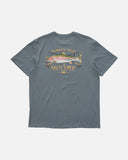 Salty Crew Trout Mount Premium SS Tee - Storm