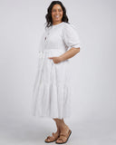 Elm Ottilie Broderie Dress - White