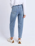 Elm Bessie Barrel Jean -  Mid Blue Wash