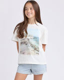 Eve Girl Almafi Coast Tee - Vintage White