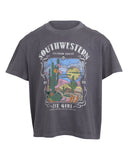 Eve Girl Vintage Desert Girls Tee - Charcoal