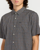 Volcom Scaler Stone Woven SS Shirt - Moonbeam