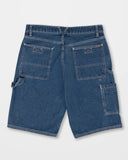 Volcom Labored Denim Utility Short - Indigo Ridge Wash