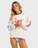 Billabong Lottie Hall Womens Crew Sweater - Salt Crystal