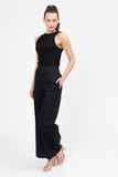 Billie The Label Essential Wide Leg Suit Pant - Black