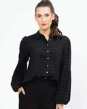Seeking Lola Best Dressed Shirt - Black Check
