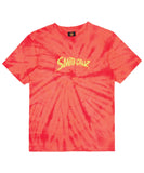 Santa Cruz Boys Bone Slasher Tie Dye Tee - Red Tie Dye