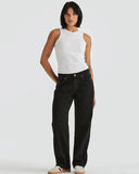 Wrangler Low Bella Baggy Jeans - Black Rock