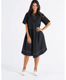 Betty Basics Denver Cotton Dress - Black