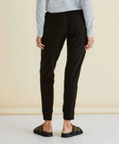 Person wearing black pants and a striped shirt on a beige background Betty Basics Heidi Pant - Black
