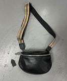 D shape Leather bag