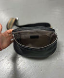 D shape Leather bag