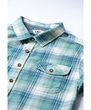 Vissla Central Coast Eco LS Flannel - Smokey Jade
