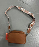 Over Shoulder Rectangle Hand Bag - Brown