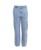 Eve Girl Avery Cargo Jeans - Denim