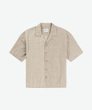Rhythm Cross Check Relaxed SS Shirt - Natural Mixed