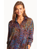 Sea Level Hunter Cover Up Shirt - Blue