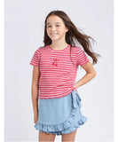Eve Girl Betty Rib Tee - Pink