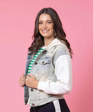 Charlo Kendall Denim Jacket Cream