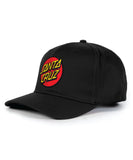 Santa Cruz Classic Dot Patch Stretch Fit Cap - Black