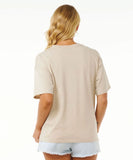 Rip Curl Slow Down Heritage Womens Tee - Natural