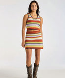 Wrangler Flat Knit Mini Skirt Sunset Multi