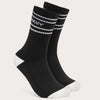 Oakley Icon Socks 2 Pack - Black/White (10-13)