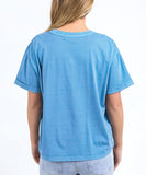 Foxwood Huntleigh Oversized Tee - Azure Blue