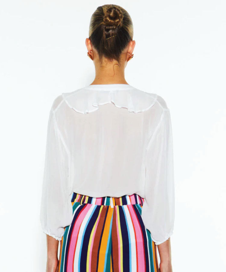 Fate + Becker Just Love Frill Blouse - Ivory