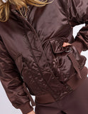 Foxwood Lucy Bomber Jacket - Coffee Bean