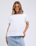 Foxwood Throw On S/S Tee - White