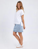 Foxwood Throw On S/S Tee - White