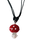 Sunny Panda Assorted Glass Mushroom Necklaces
