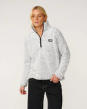 Rip Curl Dark N Stormy 1/4 Zip Crew - Light Grey