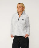 Rip Curl Dark N Stormy 1/4 Zip Crew - Light Grey
