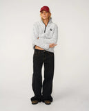 Rip Curl Dark N Stormy 1/4 Zip Crew - Light Grey
