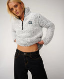 Rip Curl Dark N Stormy 1/4 Zip Crew - Light Grey