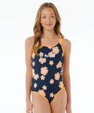 Rip Curl Summer Sol One Piece - Girl - Washed Navy