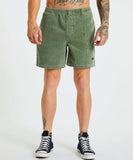 Stussy Wide Wale Cord Beachshort - Pigment Green