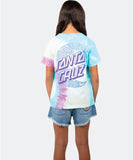 Santa Cruz Geo Moon Dot Girls T-Shirt - Orchid Tie Dye